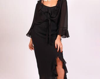 Black Chiffon Dress