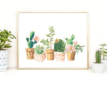 Cactus Wall Art sale free hugs botanical print cactus wall art tropical Cactus Wall Art sale free hugs botanical print cactus wall art tropical