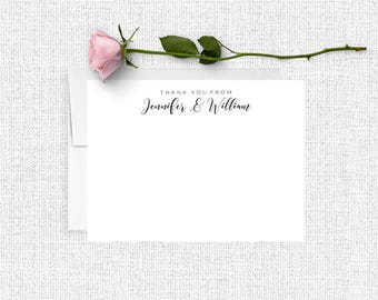 Personalized Stationary, Bridesmaid Gift, Personalized Note Cards, Thank You Note Cards, Custom Stationery, Stationery Set, Calligraphy