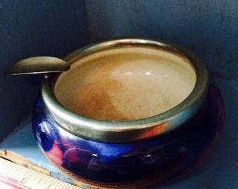 Vintage art deco ashtray 60s / beautiful art deco ashtray