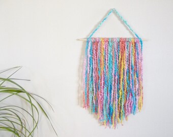 Yarn Wall Art yarn wall hanging | etsy Yarn Wall Art yarn wall hanging | etsy