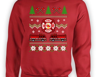 firefighter christmas shirts