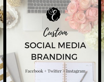 Custom Facebook Cover, Twitter Banner and Instagram Avatar | Social Media Branding