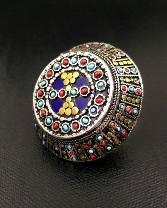 Vintage Afghan Jewelry Kuchi Tribal Ring Antique Jewelry