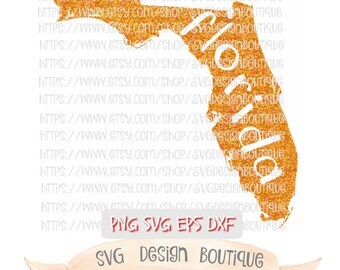 Florida SVG, Florida State Svg, Map Svg, Glitter Svg File, Glitter Map Svg, Cute Svg, Silhouette Cameo, Cricut Design Space, Svg Design, DXF