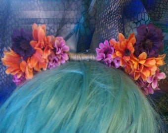 Floral Kitty Ear Headband