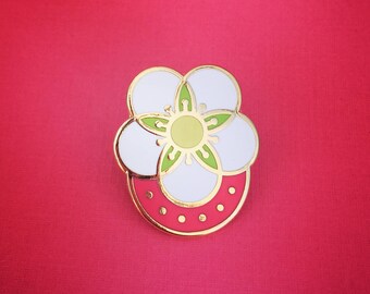 Strawberry Enamel Pin - Art Deco brooch - Art Deco Jewelry