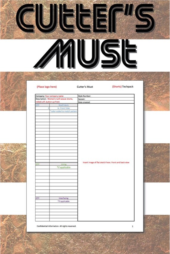 Microsoft Office Template For Fashion Collection Fashion Design Tools Spreadsheet Cutter S Cutters Must Template