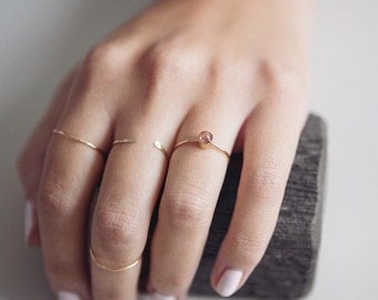 Sunstone Ring | 14K Gold Filled | Stacking Ring | Happiness | Gemstone Ring | Minimalist Ring | Gift For Her
