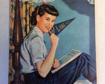 American Girl Magazine 1950s randomly selected from my inventory.