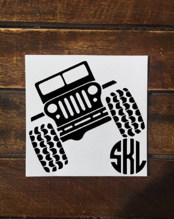 Jeep Monogram Decal Jeep Life Jeep Monogram Car Decals