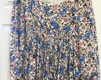 Claudia by George Halley vintage 1960's boho floral empire maxi DRESS