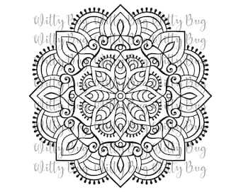 Mandala SVG File - Digital File - SVG File - Cutting File - Cricut File - Silhouette File - SVG cutting file - svg - svg cutting