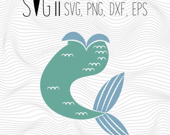 Mermaid Svg, Mermaid Pant Svg, Mermaid Leg Svg, Font Svg Files For Silhouette For Cricut, Vector Cutting Files Vinyl Decal, Monogram Svg