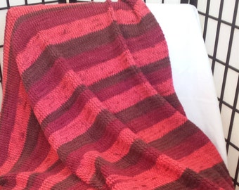 Knitted Afghan, Throw, Blanket