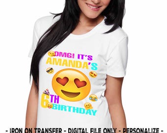Download Emoji birthday shirt | Etsy