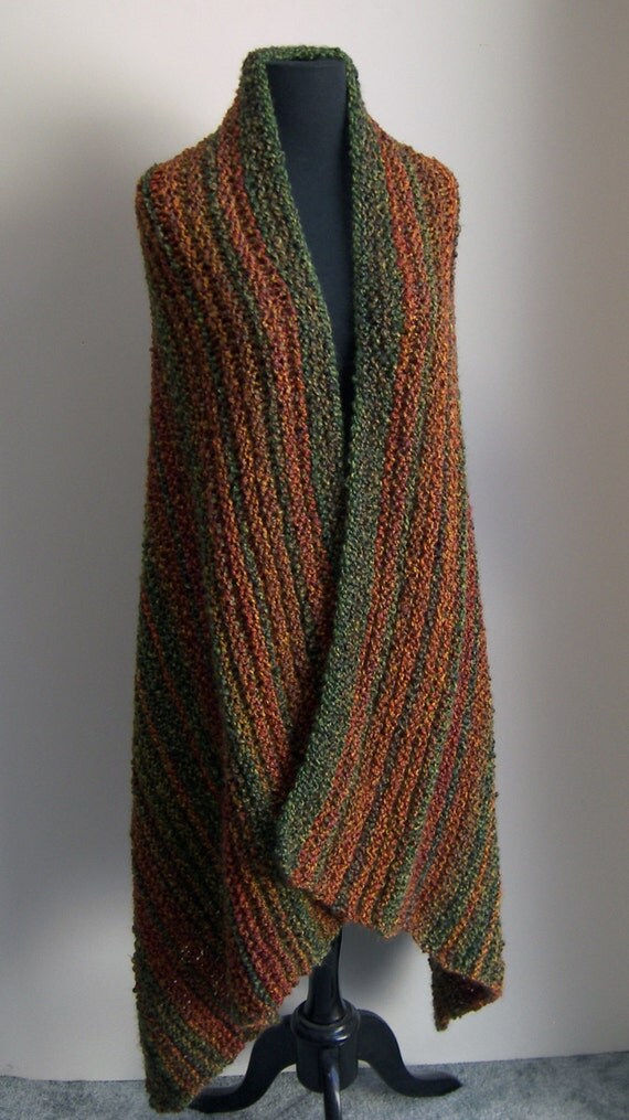 Autumn Harvest Shawl Wrap Stylish Comfort Prayer by PeacefulPath