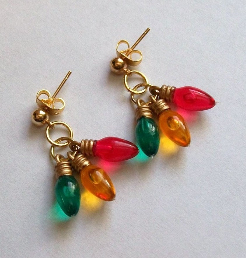 christmas light bulb earrings cluster earrings christmas christmas light bulb earrings cluster earrings christmas