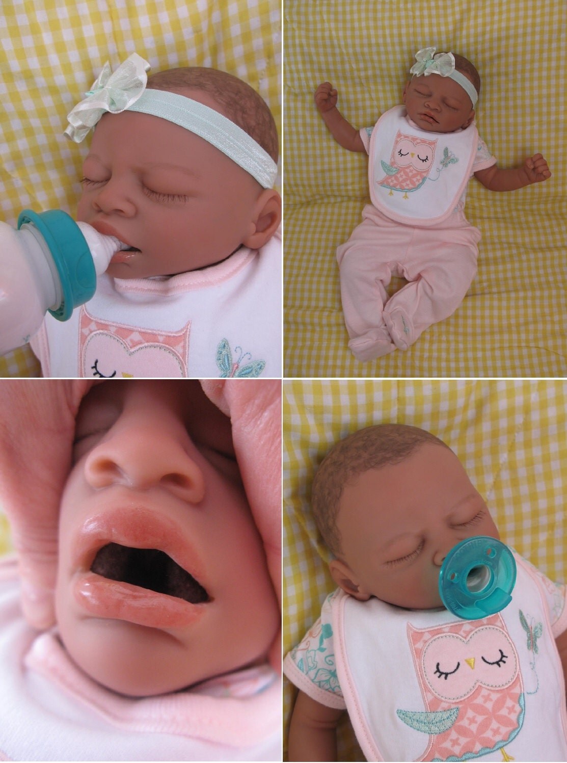 full body silicone reborns open mouth used