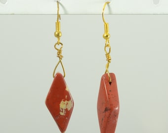 Red creek jasper earrings
