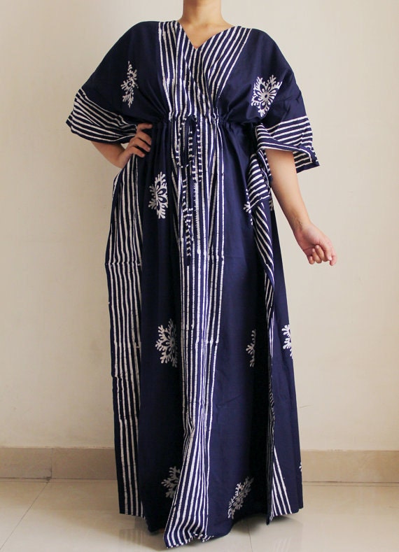 Batik dress cotton kaftan long dress Sundress Indian