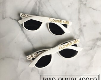KIDS Sunglasses, Personalized Sunglasses, Custom Sunglasses, Flower Girl Gift, Flower Girl Sunglasses, Ring Bearer Gift, Wedding Sunglasses