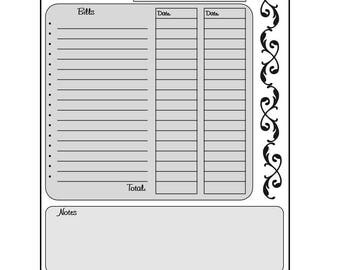 printable bi weekly budget
