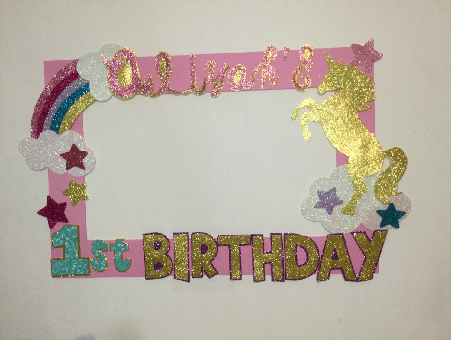 unicorn birthday unicorn photo booth frame batman photo