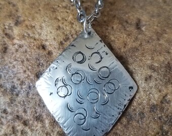 Abstract Design Silver Pendant