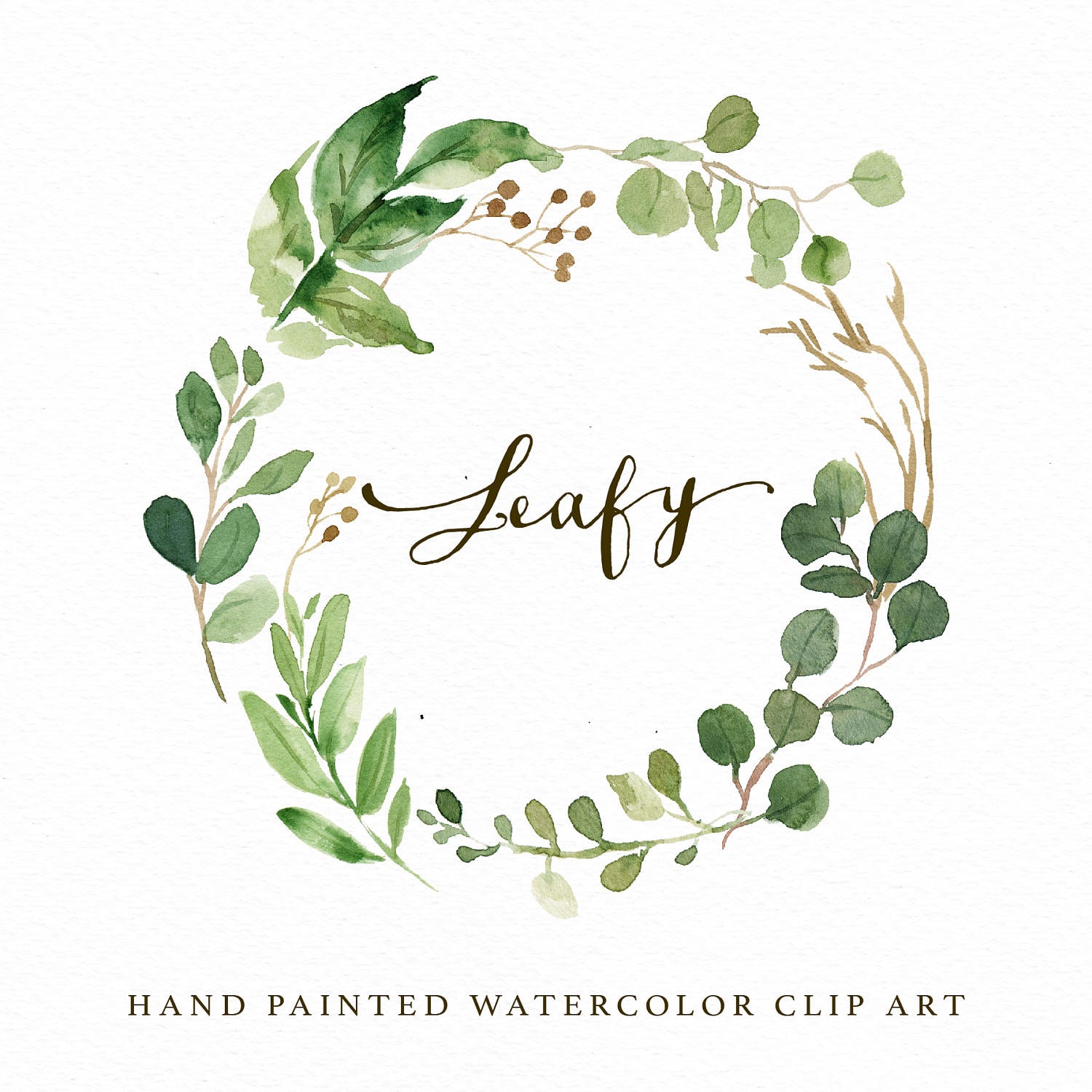 watercolor leaves clipart - photo #45