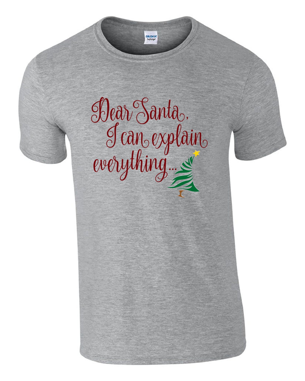 Funny tshirt for Christmas. Dear Santa I can explain. Funny