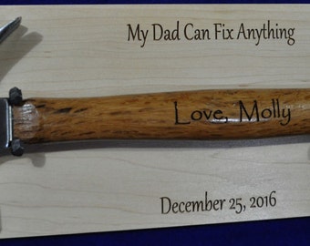 Great Gifts For Dad ~ Step Dad Gift ~ To Dad From Kids ~ Engraved Hammer Gift ~ Great Gifts For Men ~ Birthday Gift For Dad ~ Father's Day