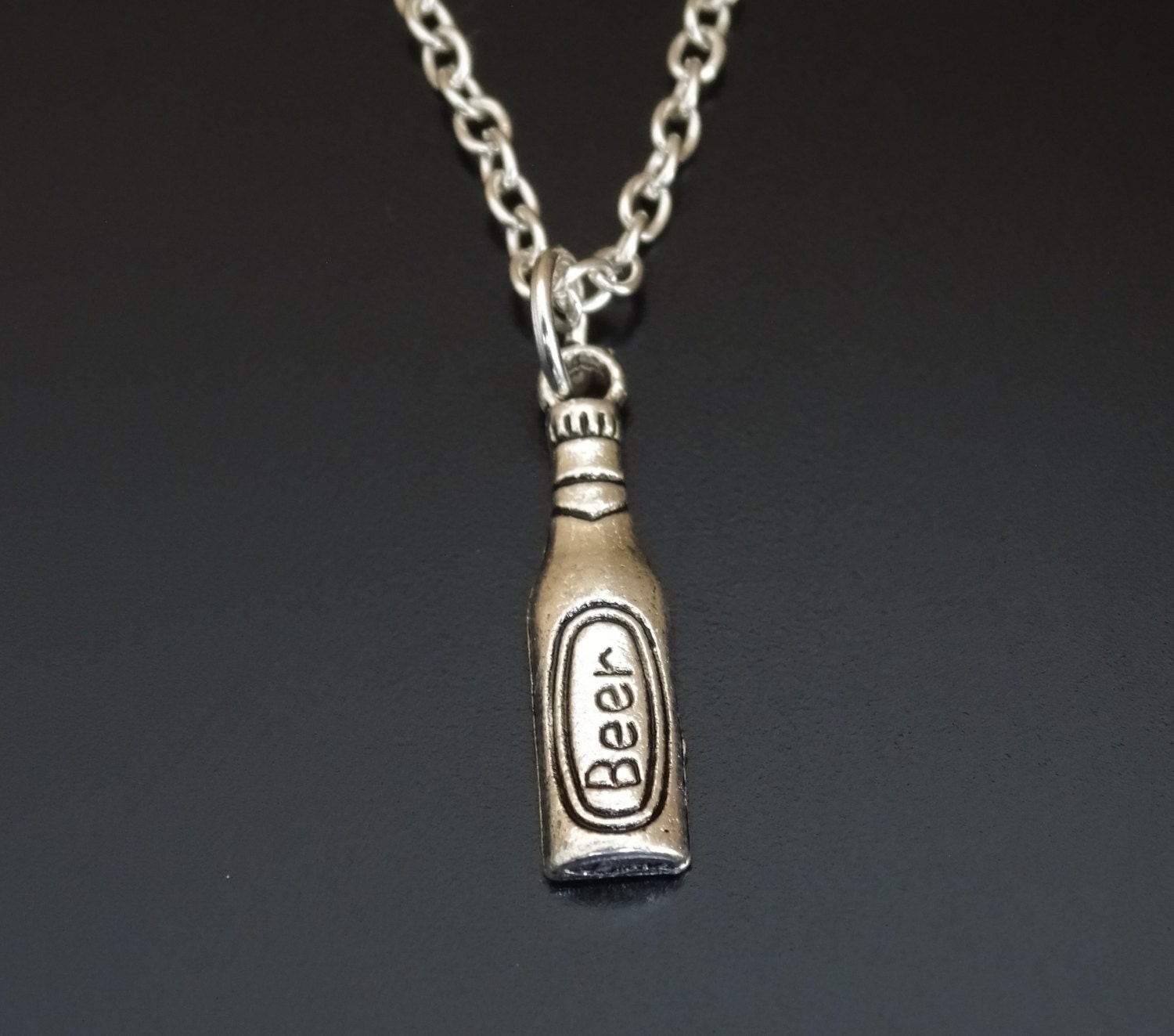 Beer Necklace Beer Charm Beer Pendant Beer Jewelry Beer