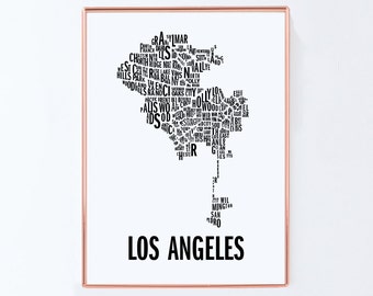 Los Angeles Wall Art los angeles poster | etsy Los Angeles Wall Art los angeles poster | etsy