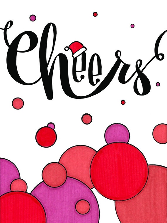 Cheers Christmas Card 