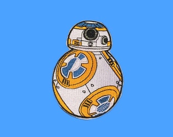 Star Wars BB8 Iron-On Patch, Embroidered Star Wars Patch, Iron on Patch, Patch for Jackets