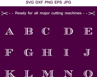 Fancy Monogram Letters Svg, Monogram Letters, Monogram alphabets, Monogram Font, Cut Files For Silhouette,Cricut.
