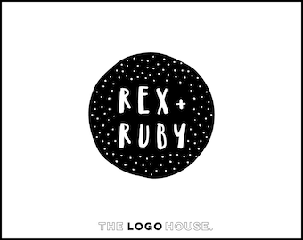 Logotipo moderno y a los niños, ropa infantil Logo, Logo de moda infantil divertida, anticuados estilo Logo, logotipo moderno, Boutique marca insignia, insignia de Hipster juguetón