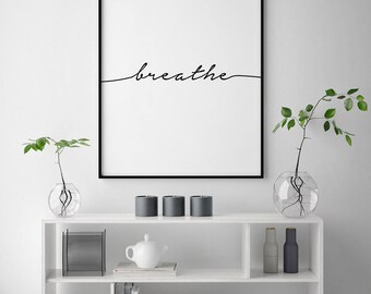 Yoga Wall Art inhale exhale wall print yoga wall art typography wall art Yoga Wall Art inhale exhale wall print yoga wall art typography wall art