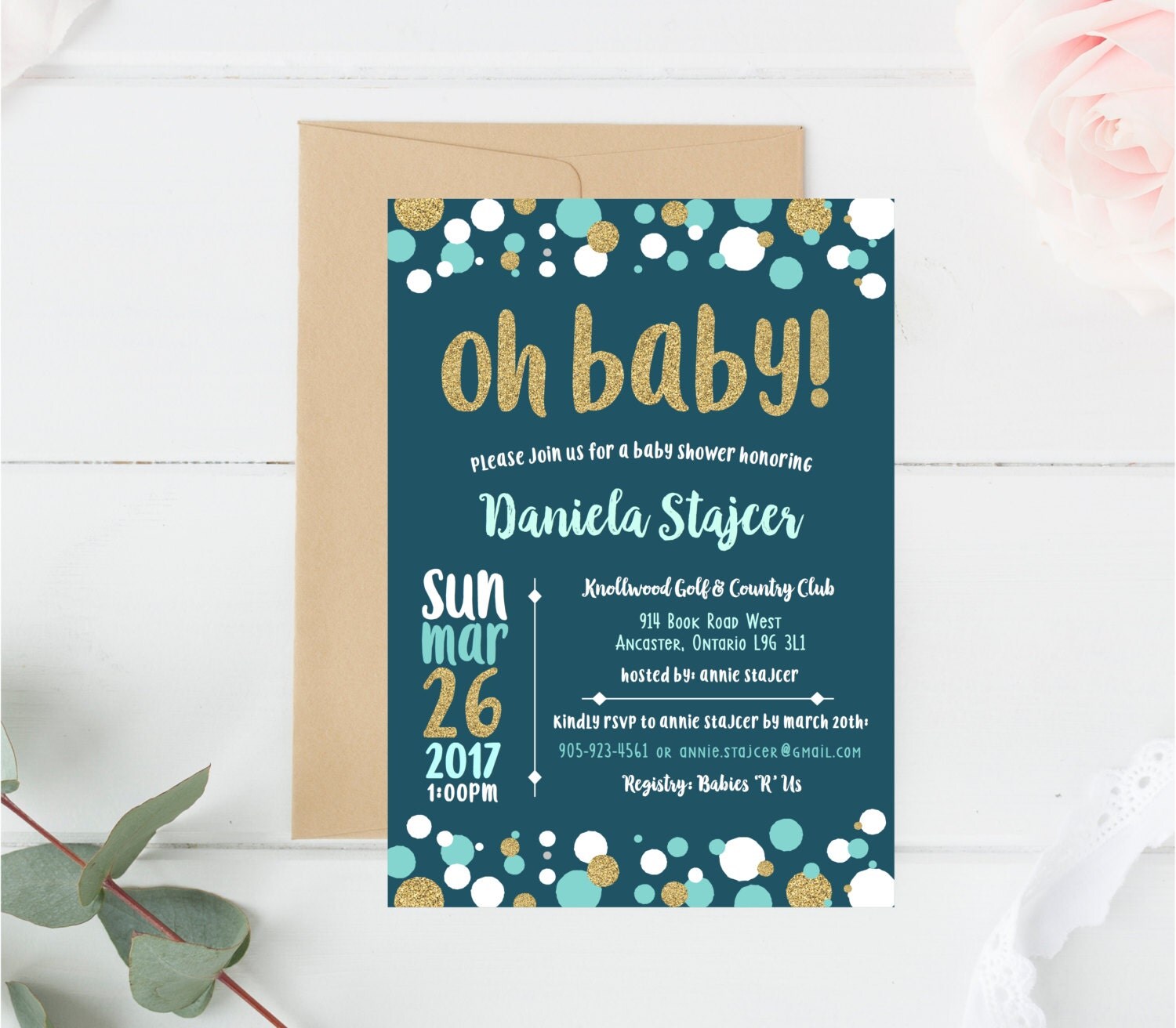 Boy Oh Etsy Baby Shower Invitation Invite Oh New Boy