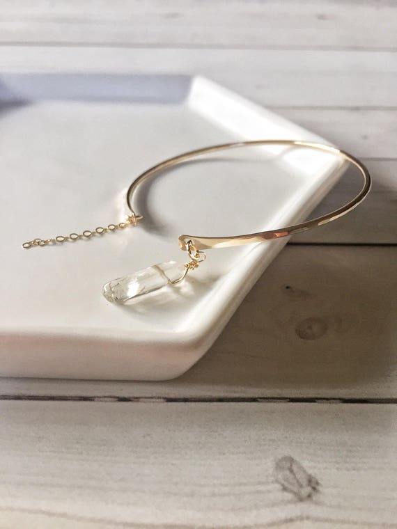 Gold Dainty Bracelet Gold Bangle Chain Bracelet Gold Cuff