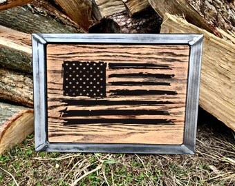 Rustic Metal Flag 