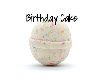 Birthday Cake Bath Bomb | Birthday Cake Goat Milk Bath Bomb | Fizzy
