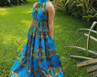 Efua African Print Maxi Dress/ Ankara Dress / Ankara Gown