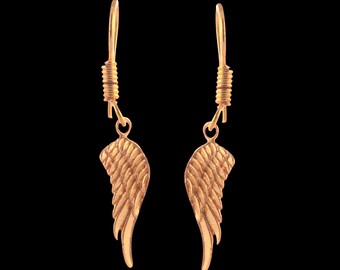 Boucles D'oreilles Pendantes Ethnique En Laiton Doré - Style Bohème - Occasion Parfait état