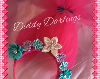 Poppy Head Piece, Hair Accessory. Trolls Hair. Perfect Accessory For Any Troll Dress! Available In All Colours. One size. Headband.
