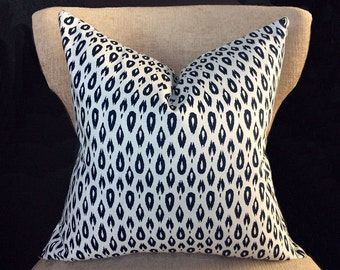 Throw pillow covers, Cushion, pillow case, Pillow, Navy pillow cover, Cushion Cover, white blue pillow, 16x16, 18x18, 20x20 pillow cover