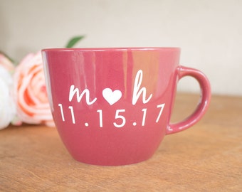 Personalized Engagement Mug - Engagement Date Mug - Wedding Day Mug - Anniversary Date Mug - Best Day Ever Mug - Wedding Day Coffee Cup