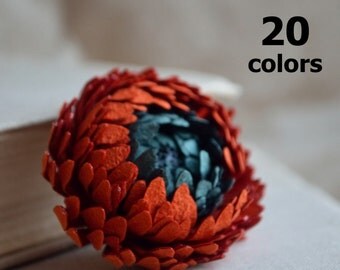 valentine gift for her brooch women gifts wife grandma holiday gift ideas birthday gift mother gifts for women orange jewelry flower broches
