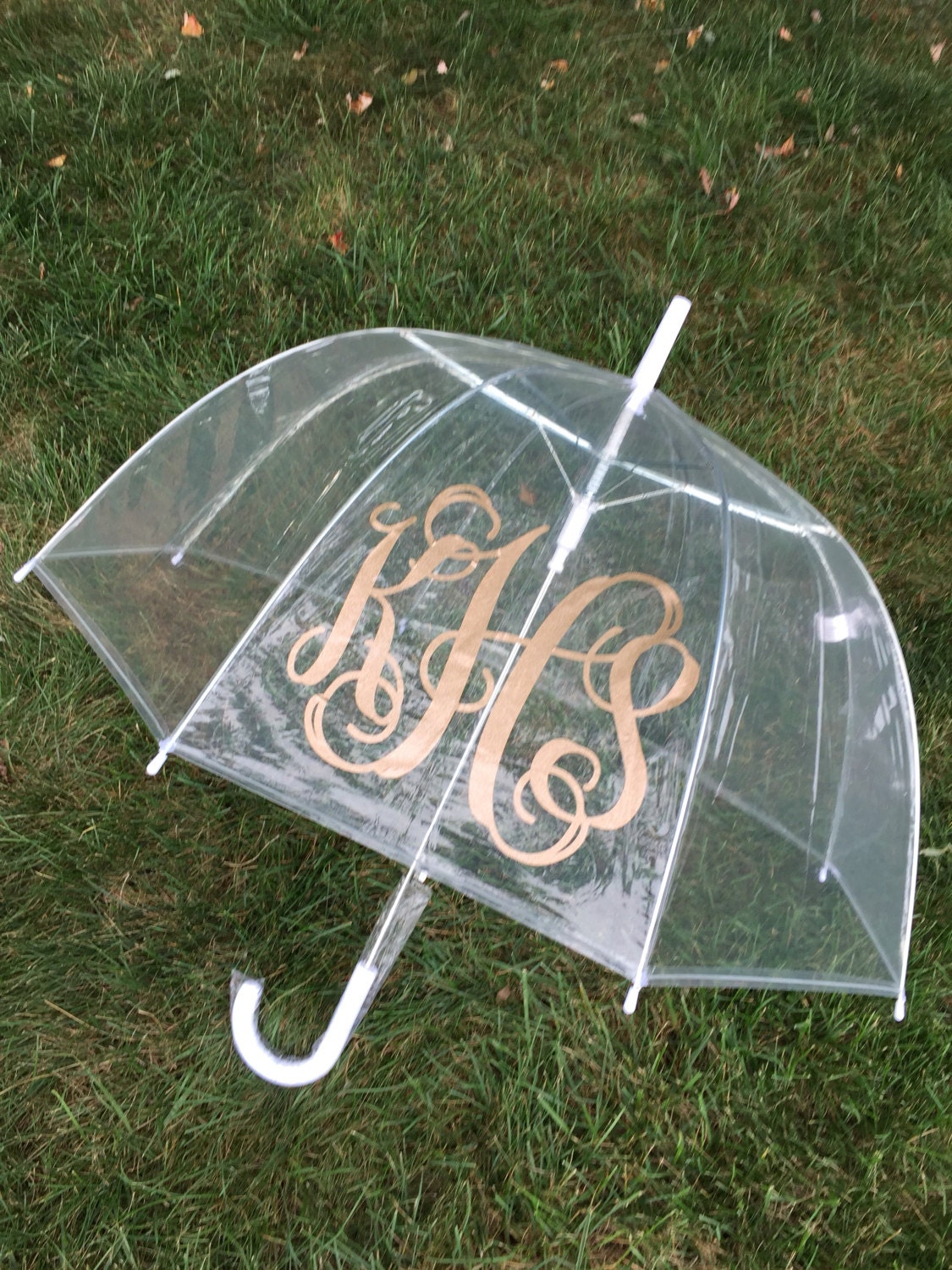 Personalized Clear Umbrella Monogram Umbrella Monogram